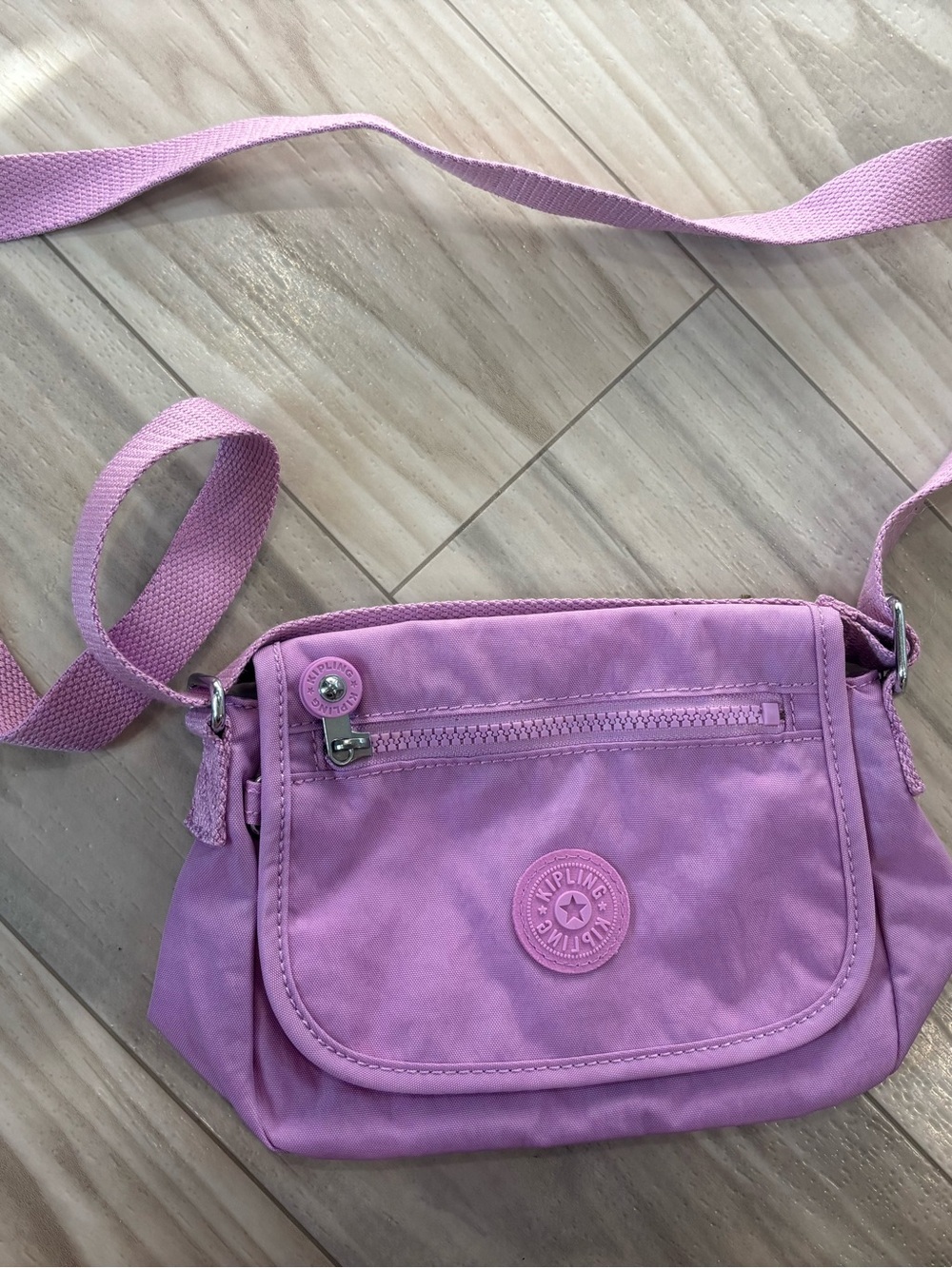 Kipling Sabian Crossbody Bag Purse Purple